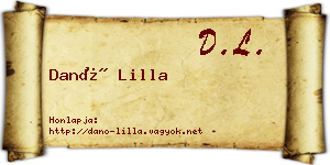 Danó Lilla névjegykártya